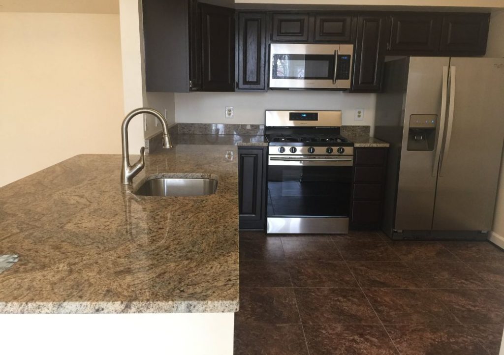 New kitchen with new countertops