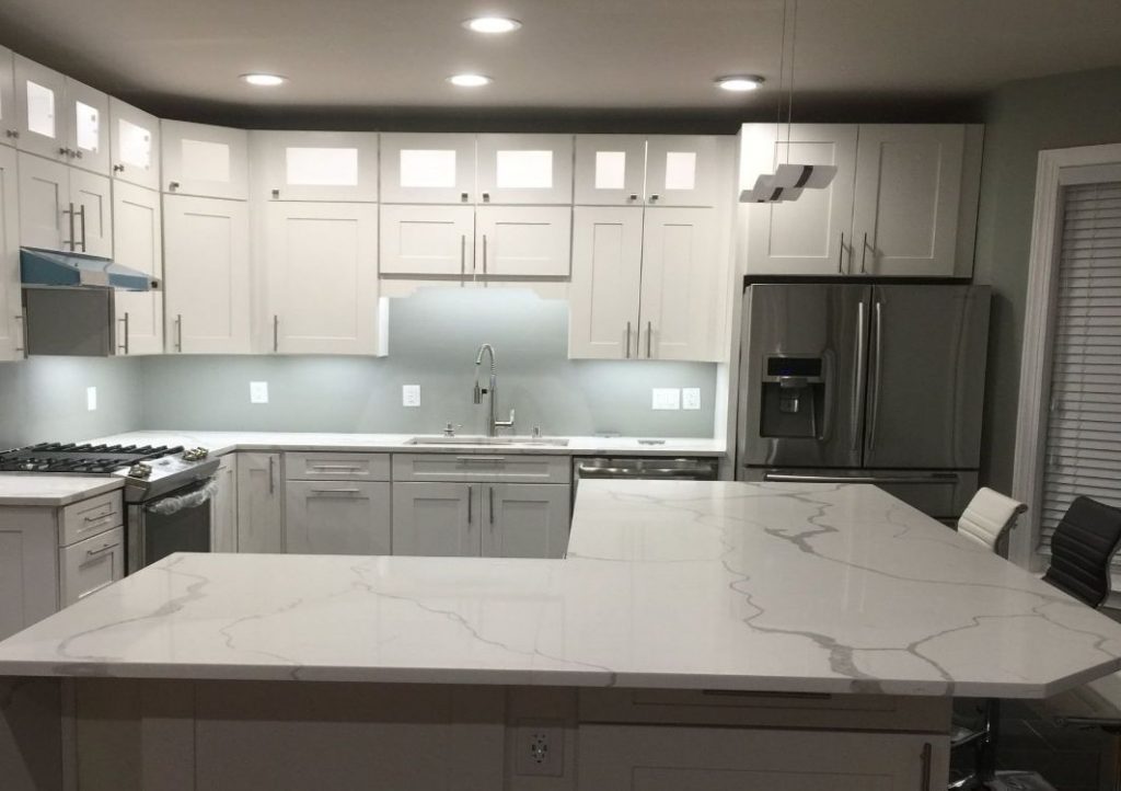 New white kitchen countertops