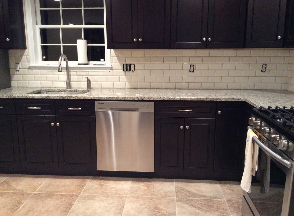 dark blue kitchen cabinets