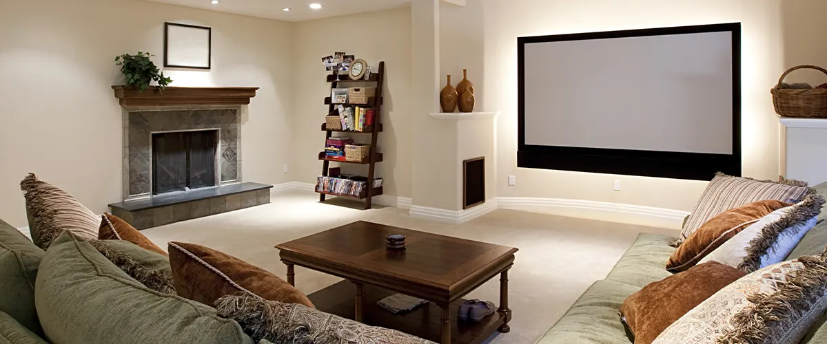 home cinema in basement