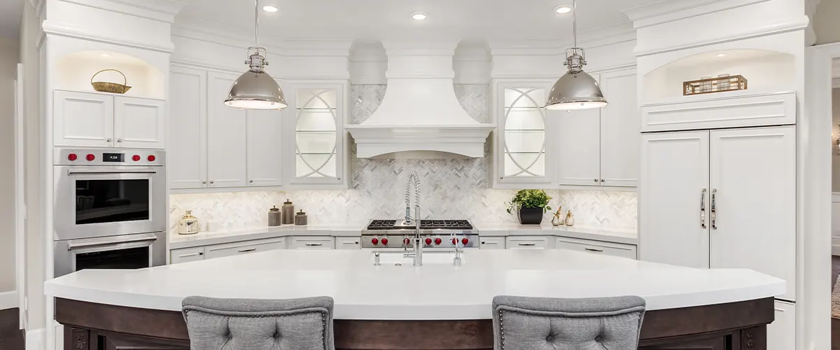 kitchen marble countertop on island