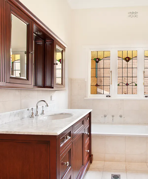 remodeled bathroom in oakton