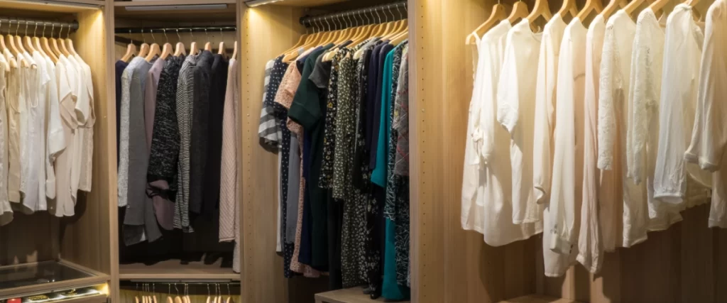 Modern walk-in closet