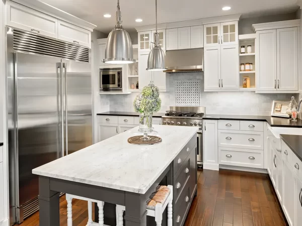 gallery image kitchen with grey island